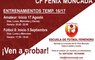 Entrenamientos CF Fenix Moncada